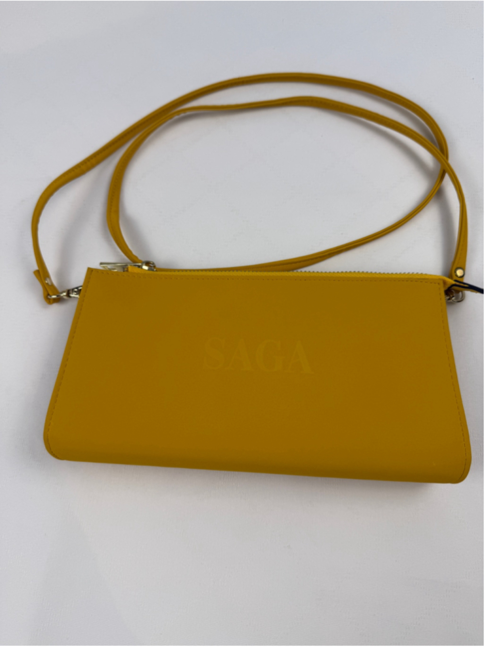 Saga Yellow Shoulder Clutch Bag Wallet